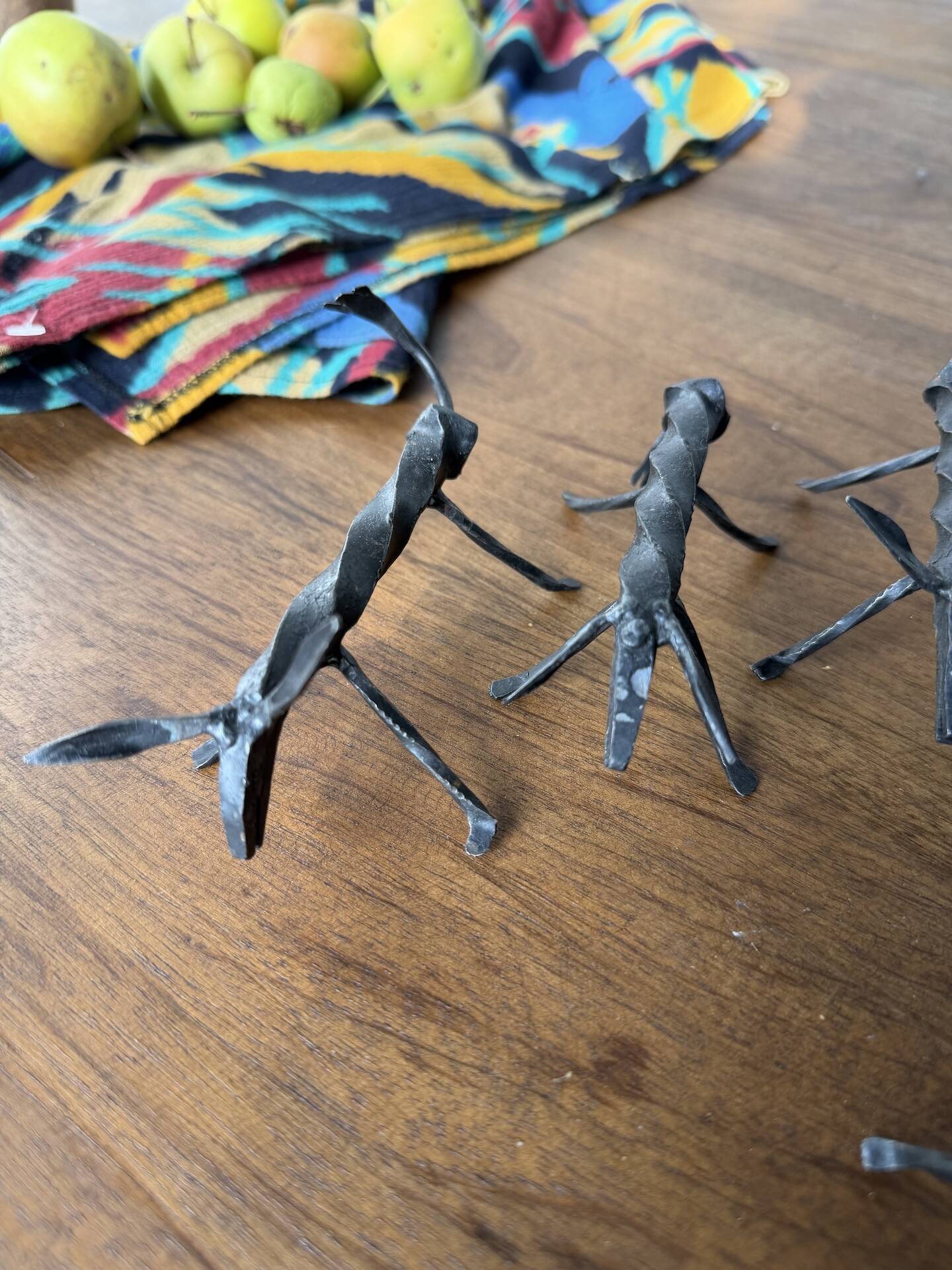 Brutalist zoomorphic knife rests