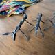Brutalist zoomorphic knife rests