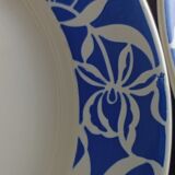 3 plates Digoin Sarreguemines Floral model
