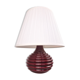 Ceramic burgundy red lamp base
