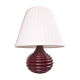 Ceramic burgundy red lamp base