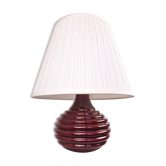 Ceramic burgundy red lamp base