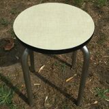 Yellow flave vintage formica stool