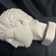 Antique Hermes head sculpture, patinated plaster, mid-20th century
