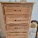 Oak chest of drawers