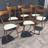 Set of six Ico Parisi chairs
