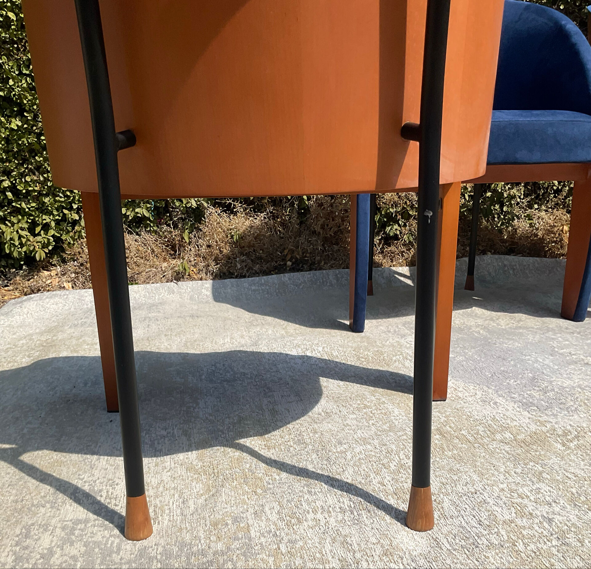 Set of 4 Postmodern Ligne Roset armchairs from the 1980s.