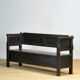 Antique pine drop-top bench, 1900s