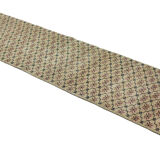 Anatolian handmade vintage rug 340 cm x 77 cm