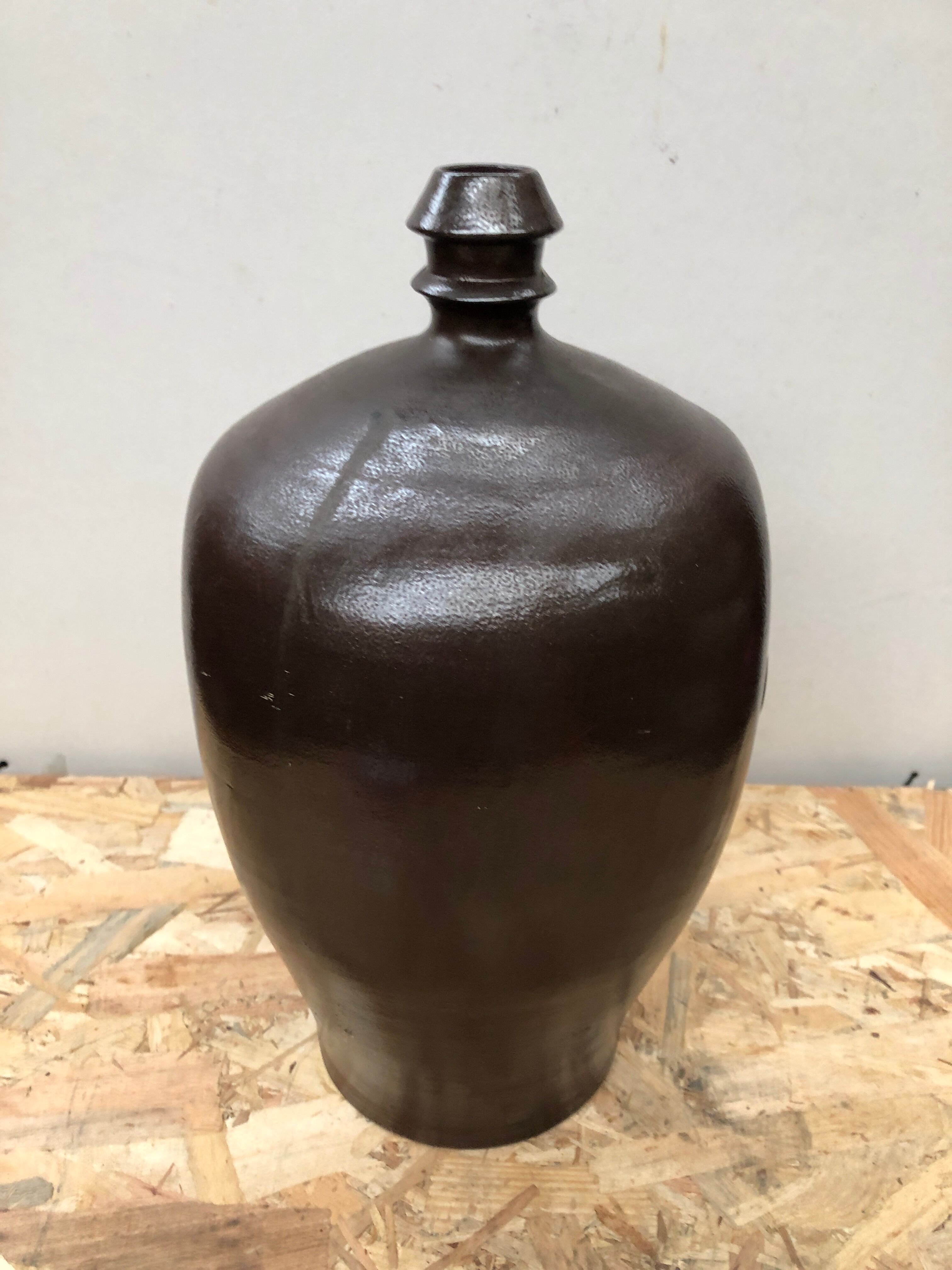 Old jar sandstone brown reserve house made in france vintage