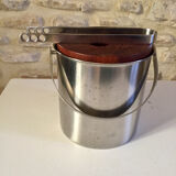 Arne Jacobsen bucket with vintage bottles