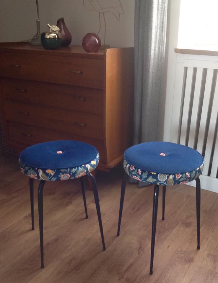 Restored vintage stool
