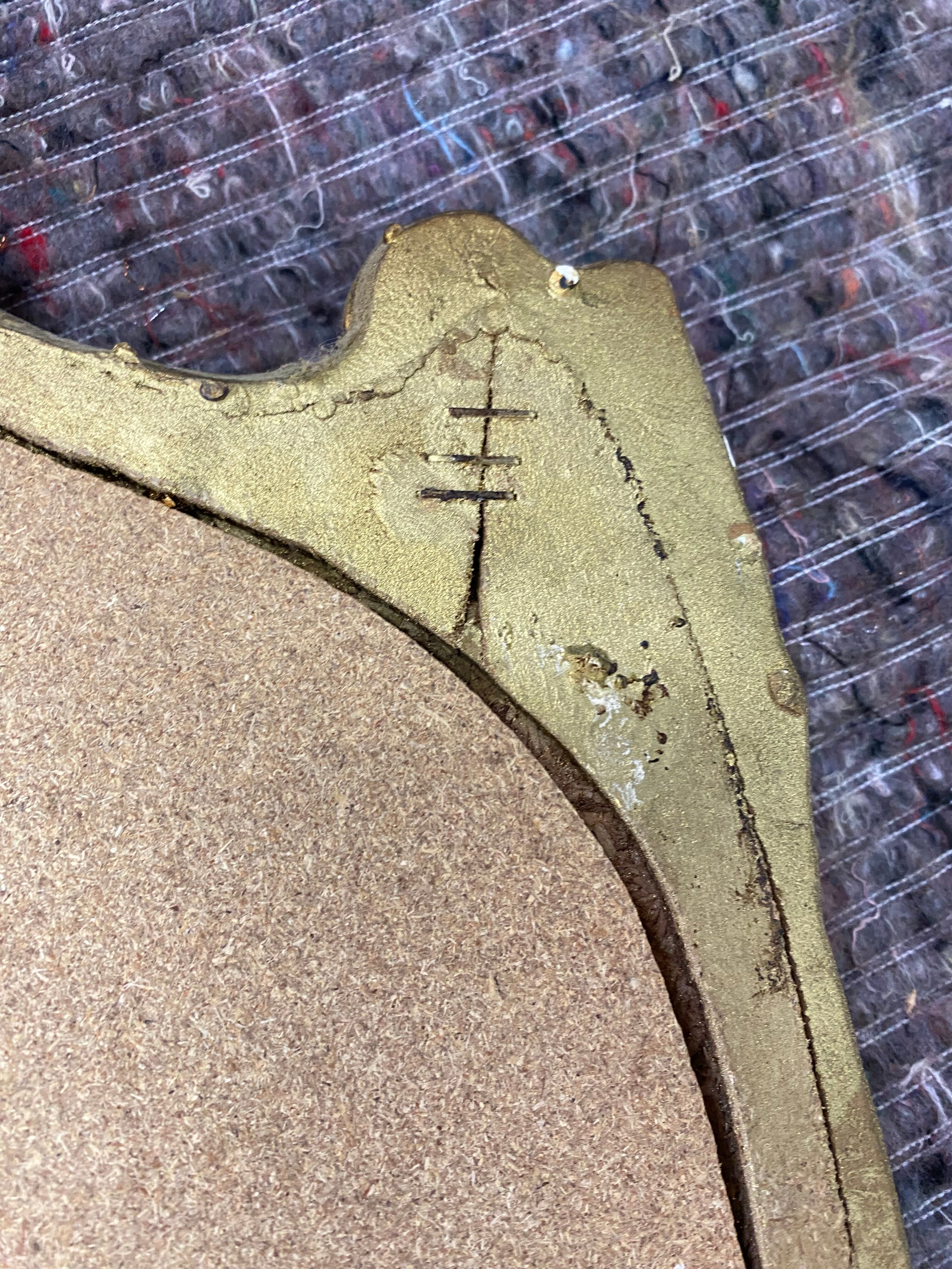 Golden mirror shell Louis XV