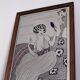 Coiffure screen-printed mirror 88.5cm x 63.5cm