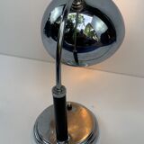 Nickel-plated spherical modernist lamp and Chrome 1930