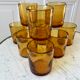 set of 9 bubbled glass water glasses from Biot 70s