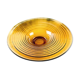 Thick smoked crystal cut, 70s