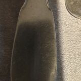 grâgout spoons, plain, monogrammed, solid silver