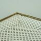 Vintage tray, perforated metal and brass, attr. to mathieu matégot 50s