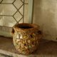 French Folk Art Mosaic Vase Pique Assiette