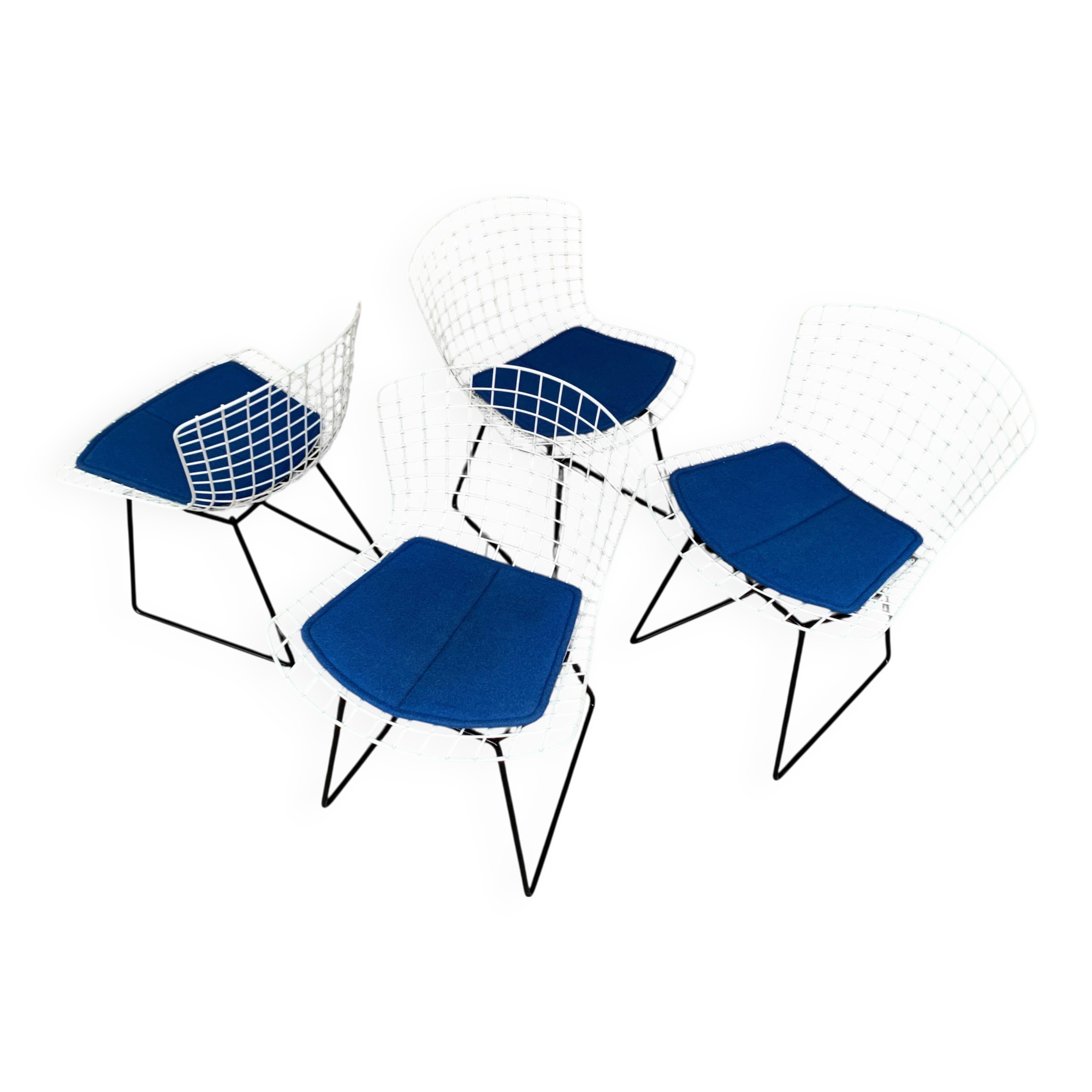 4 chaises 420 par Harry Bertoia pour Knoll International, 1960