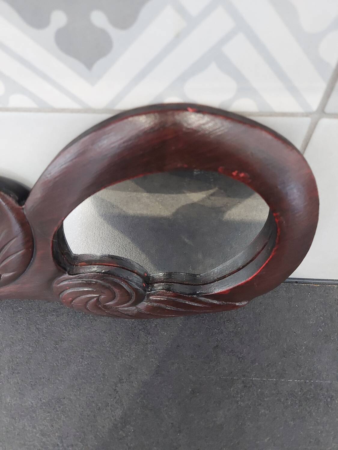 Vintage cat mirror