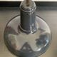 Vintage 1940s pendant lamp with marine enamel bowl - 47 x 40 cm