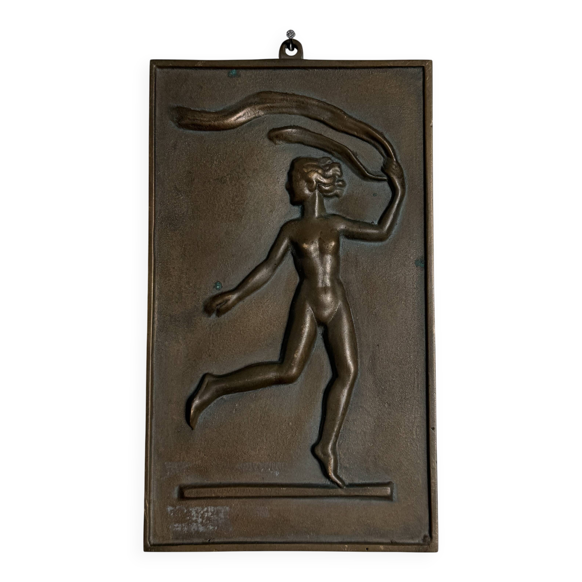 Bas-relief en bronze de David Jahrl
