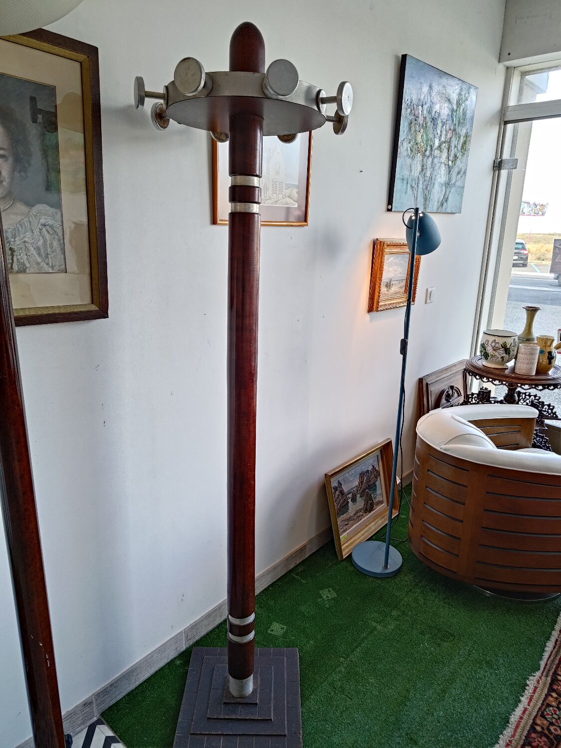 Hotel art deco coat rack
