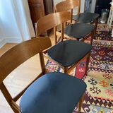 4 vintage chairs by WH Klein circa 1960.