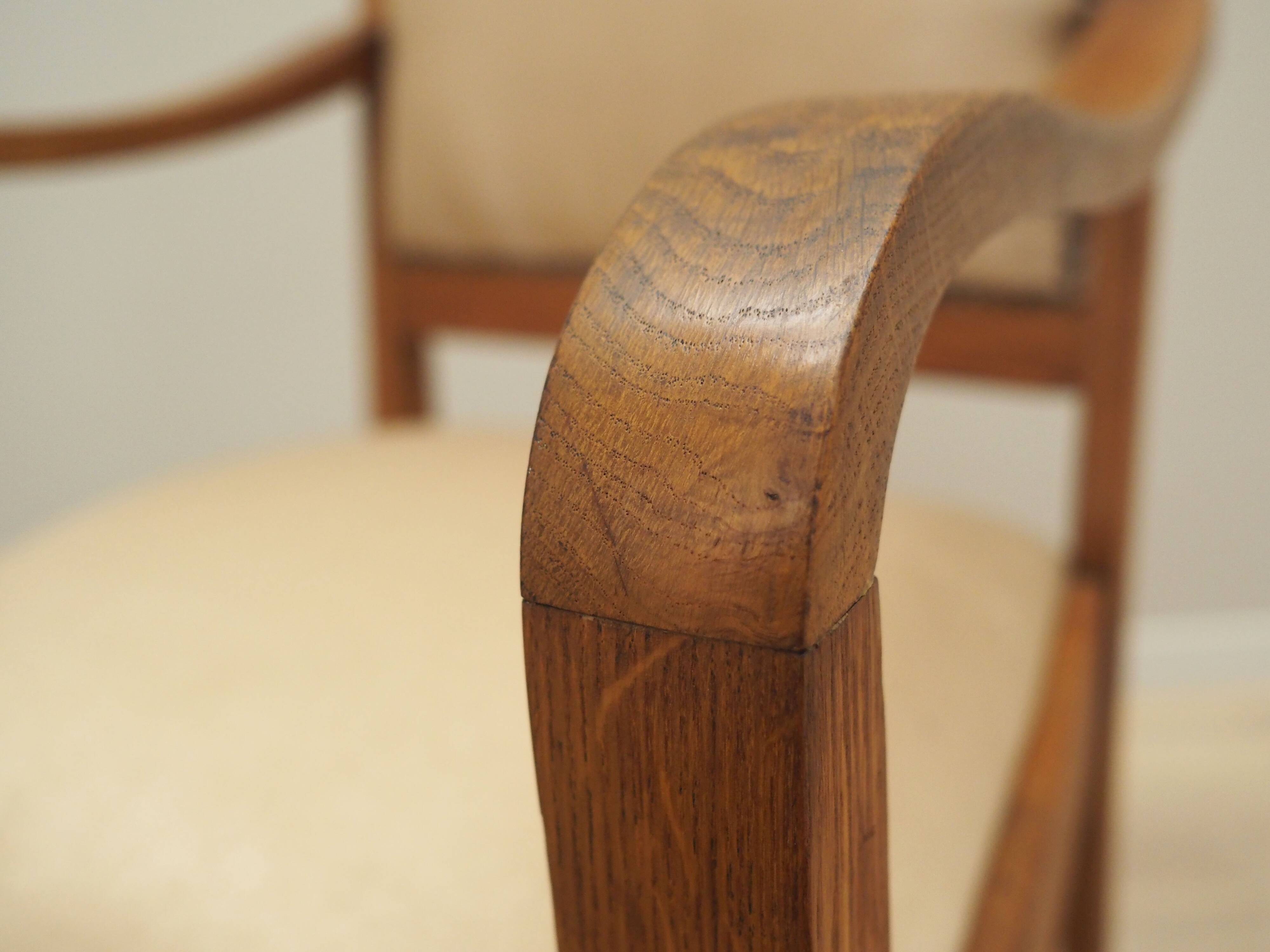 Oak armchair, Art Déco, 1950s, production: Denmark