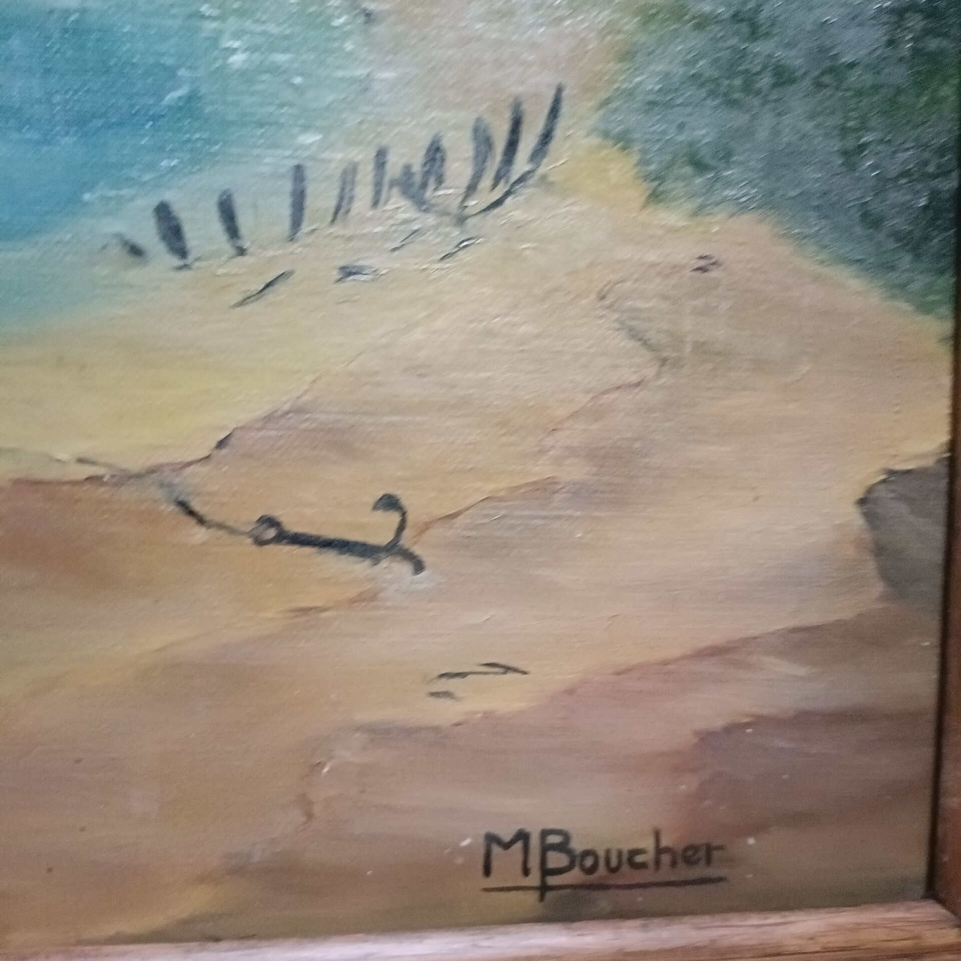 Paysage marin, Huile sur toile