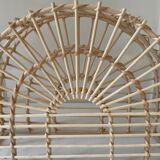 Rattan magazine holder