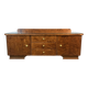 Lowboard, small chest of drawers, flamed birch, 1950s