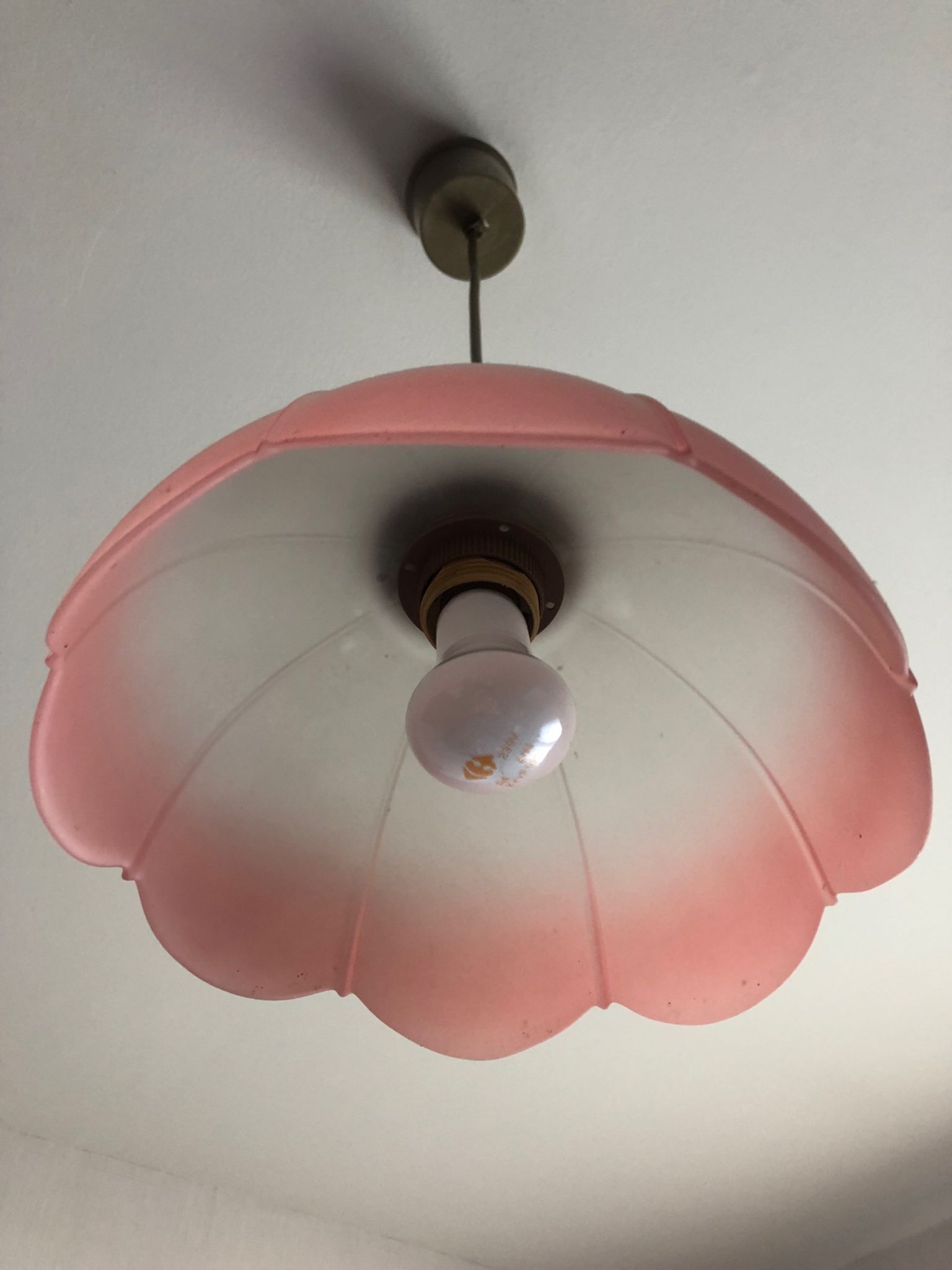 Suspension vintage verre