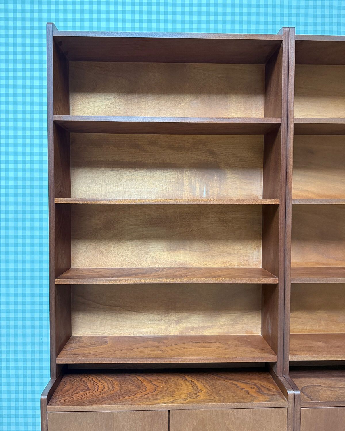 Vintage teak library from the 1960s.