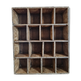 Old wooden workshop locker