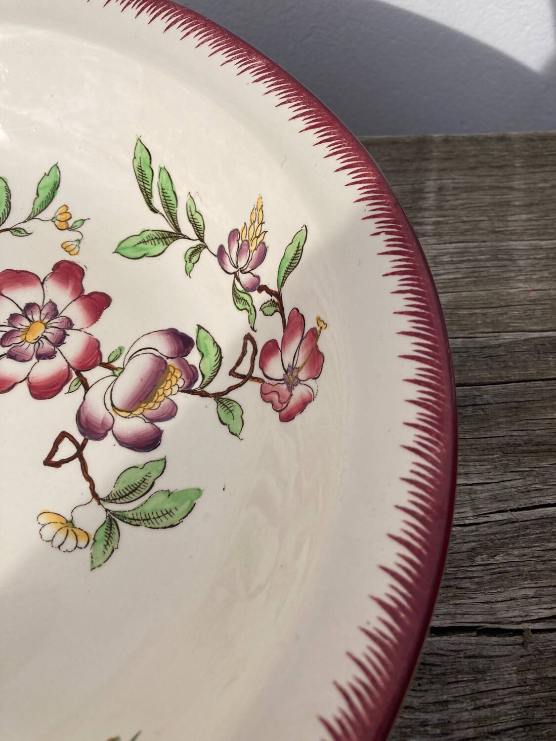19th century porcelain salad bowl Old Strasbourg