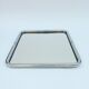 Square mirror in a chrome-plated metal frame, 1970s
