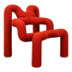 Red Ekstrem Chair by Varier