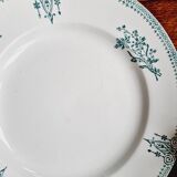 Set of 12 flat plates with slight defects Saint Amand 1932