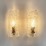 Pair of Swedish sconces 8493 Carl Fagerlund for Orrefors, 1960s