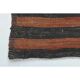 1970s  Turkish Oushak Handmade Wool Cotton Orange Runner Rug 125x376