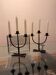 Brutalist pair of candlesticks