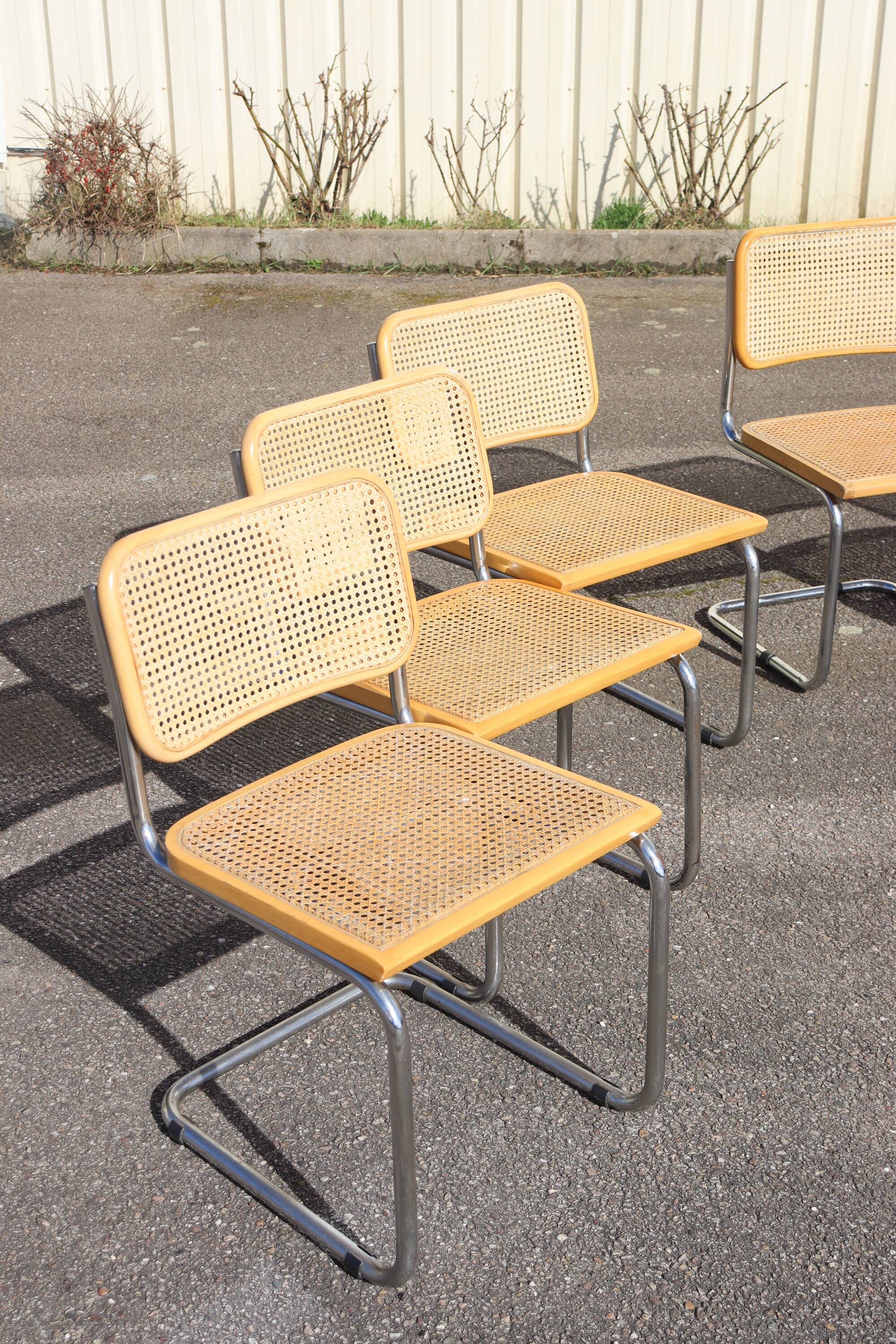 Series x6 Dining Chairs Style B32 by Marcel Breuer