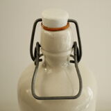 Glazed stoneware bottle - beige/cream