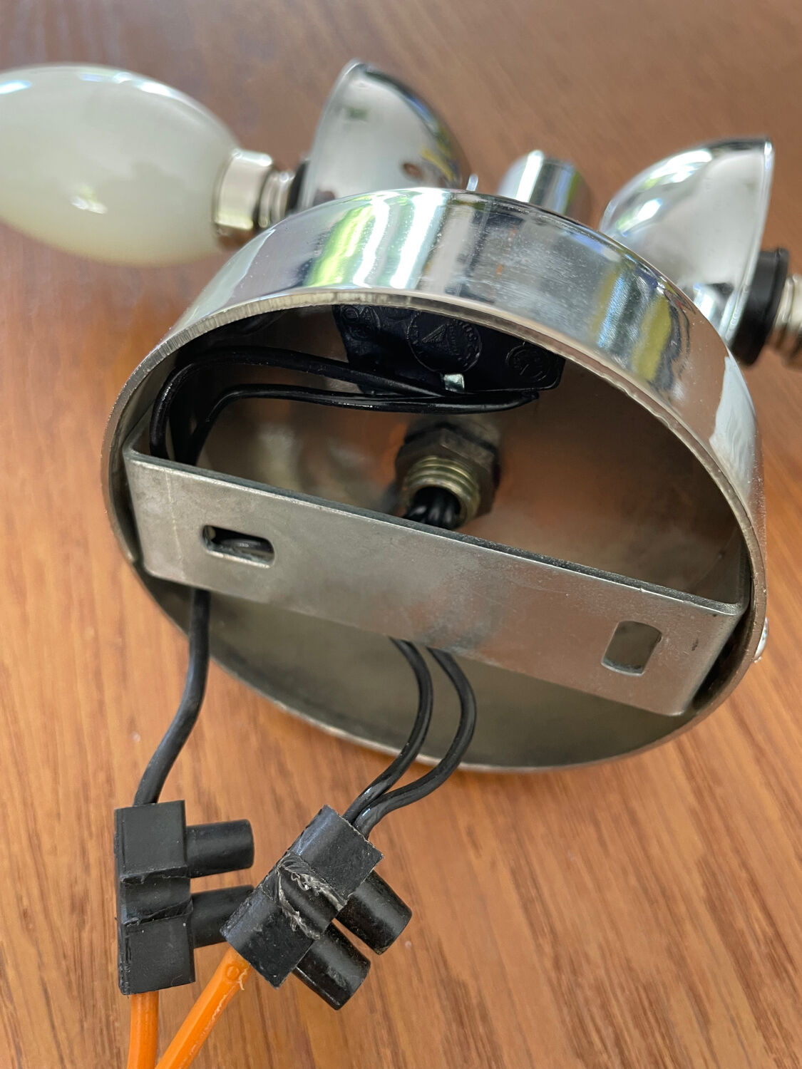 Double Space Age wall light