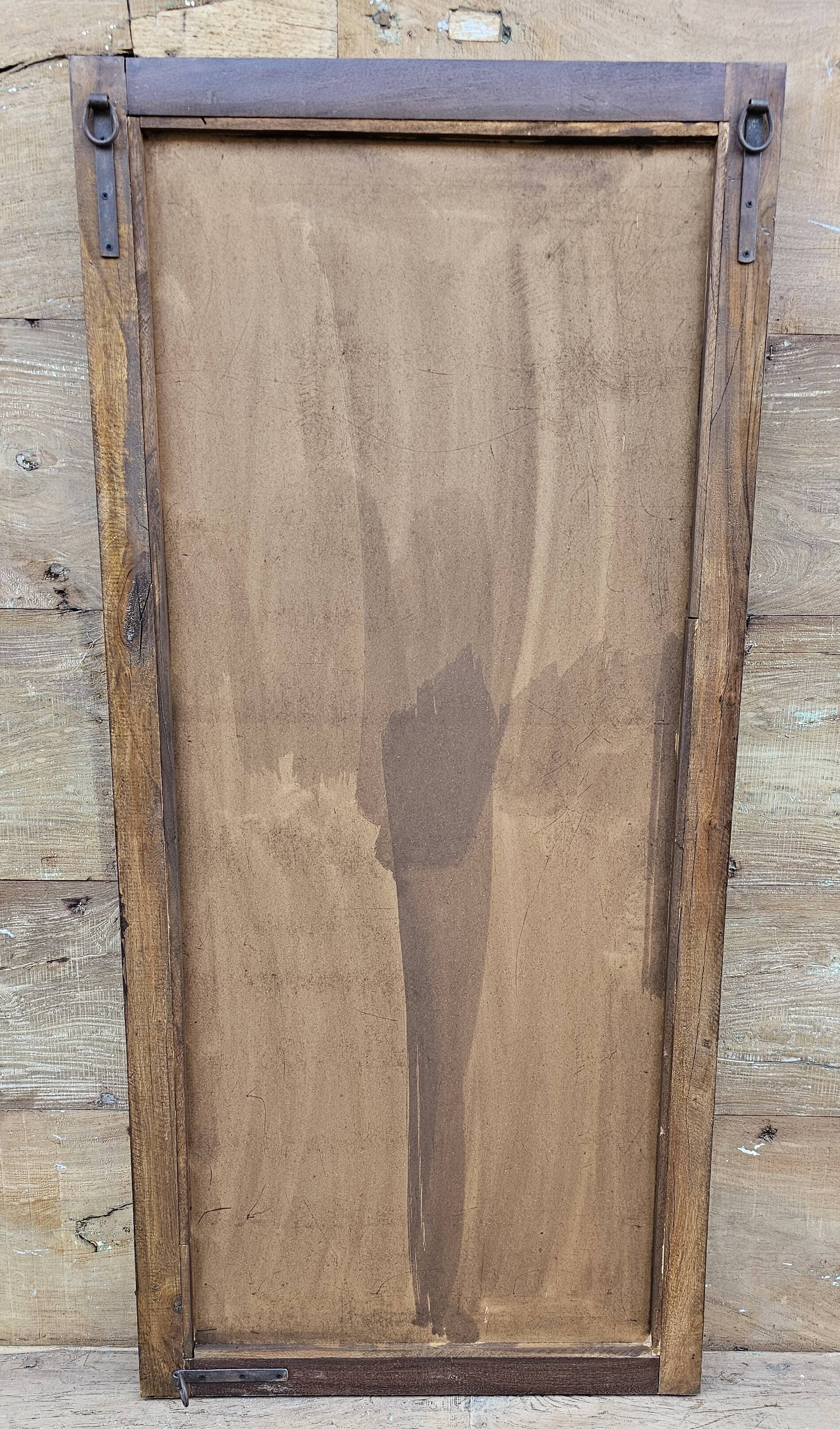 Teak mirror from Burma