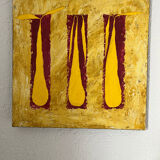 Set of two paintings on wood