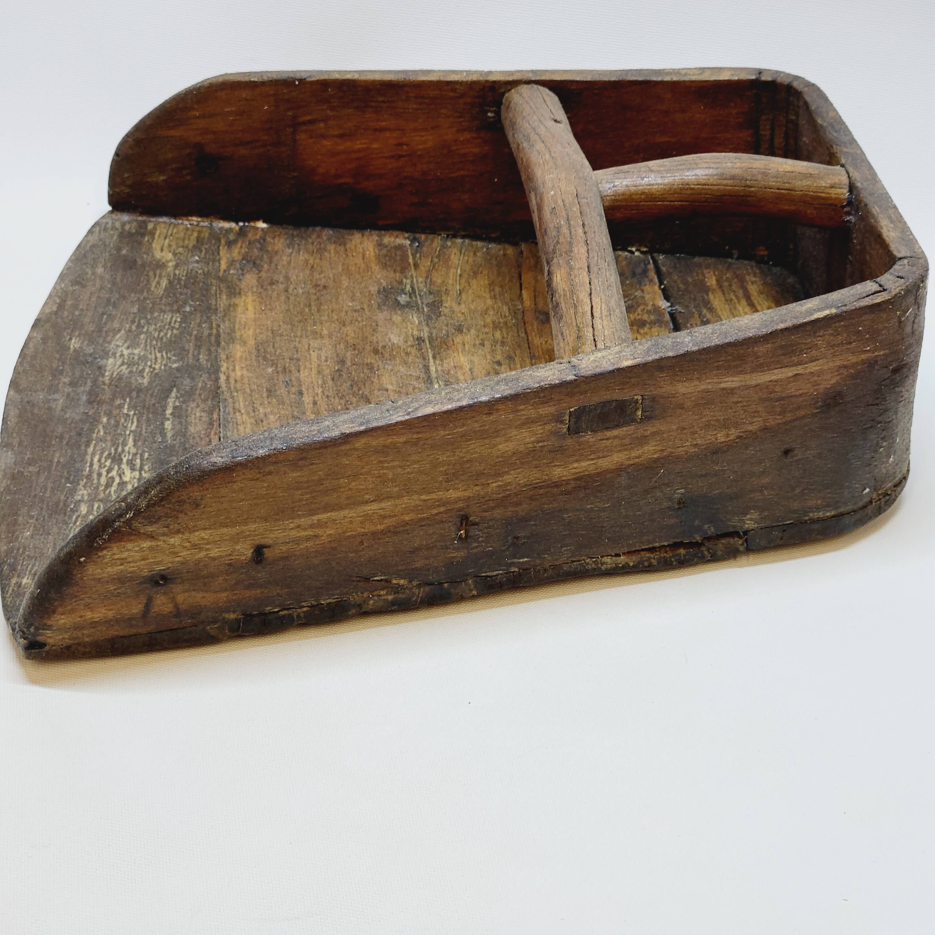 Old Chinese Grain Measure in Wood Folk Art